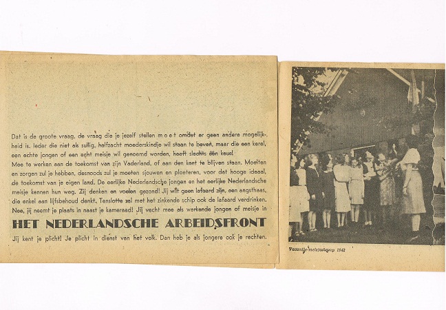 Recruiting folder Nederlansche Arbeitsfront NS-organisation - Image 3