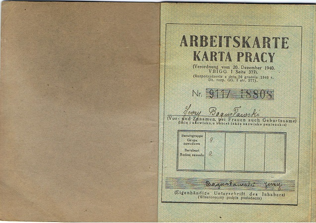 Generalgouvernement labour pass Litzmannstadt Tomaszow - Image 2