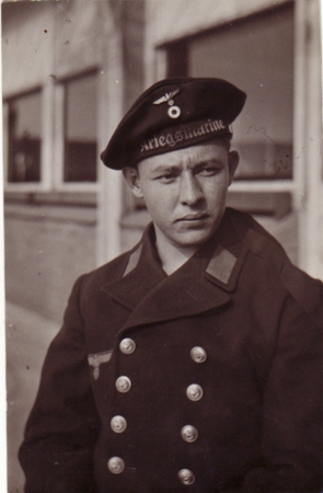 Post card photo soldier Kriegsmarine Dunkirk France 1942