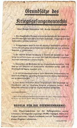 US/GB-ZG61-1944 Passierschein Safe Conduct grenade issue - Image 2