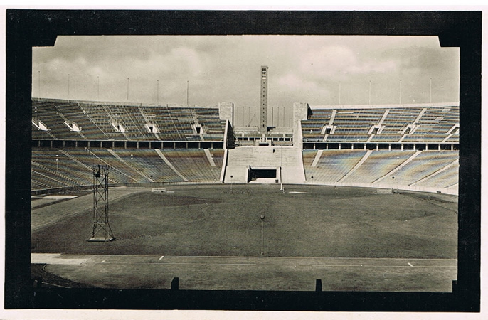 Post card Olympia stadium Berlin 1936 Reichssportfeld