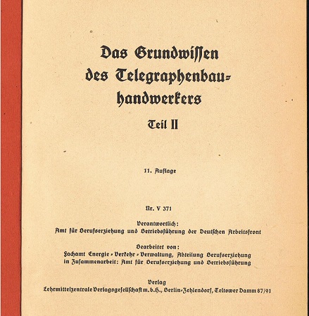 DAF German Labor Front telegraph equipment manual Part 2 - Image 2