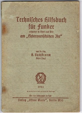 Technical manual for radio operators Wehrmacht 1941
