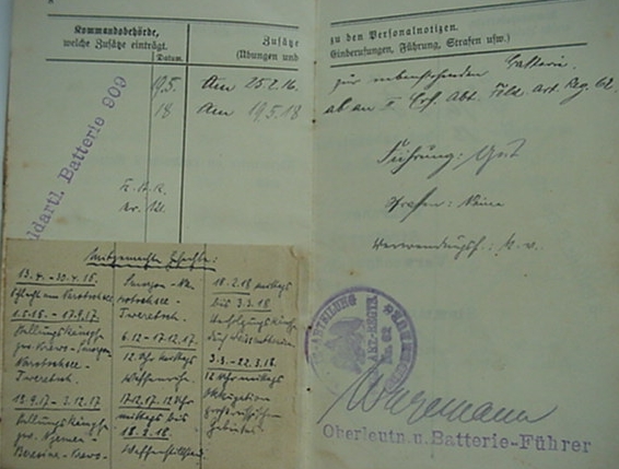 Militärpass Gunner Field Artillery Eastern Front - Image 3