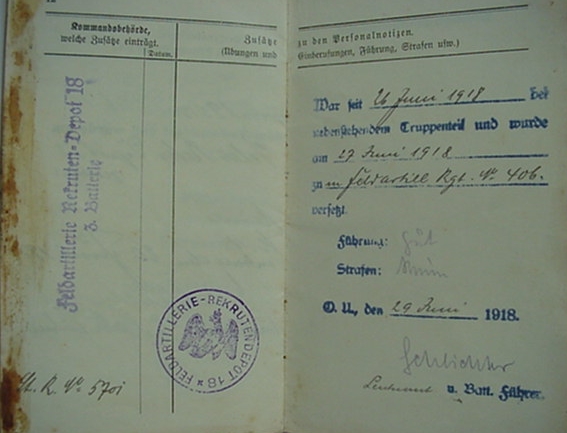 Militärpass Gunner Field Artillery Eastern Front - Image 5