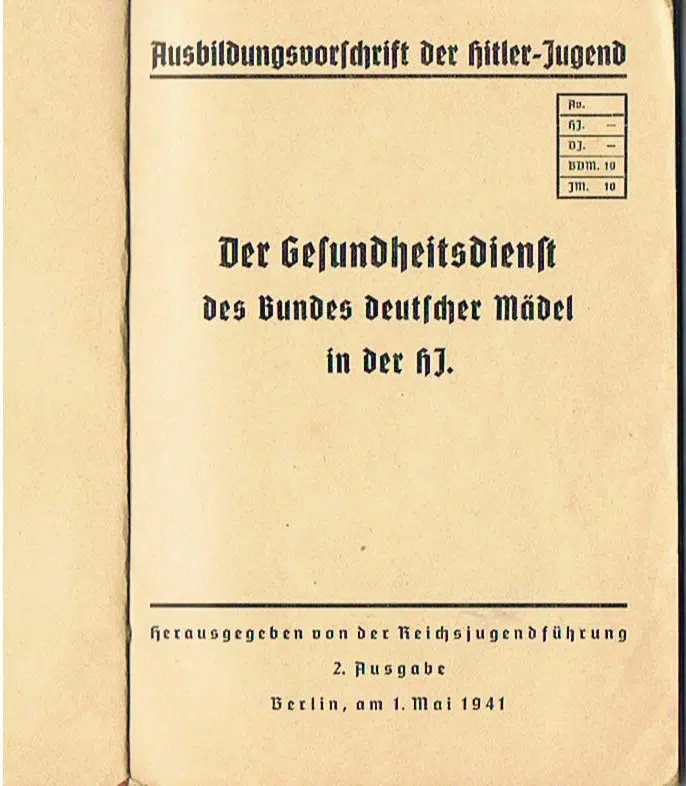 BDM medical manual Gesundheitsdienst 1941 - Image 2
