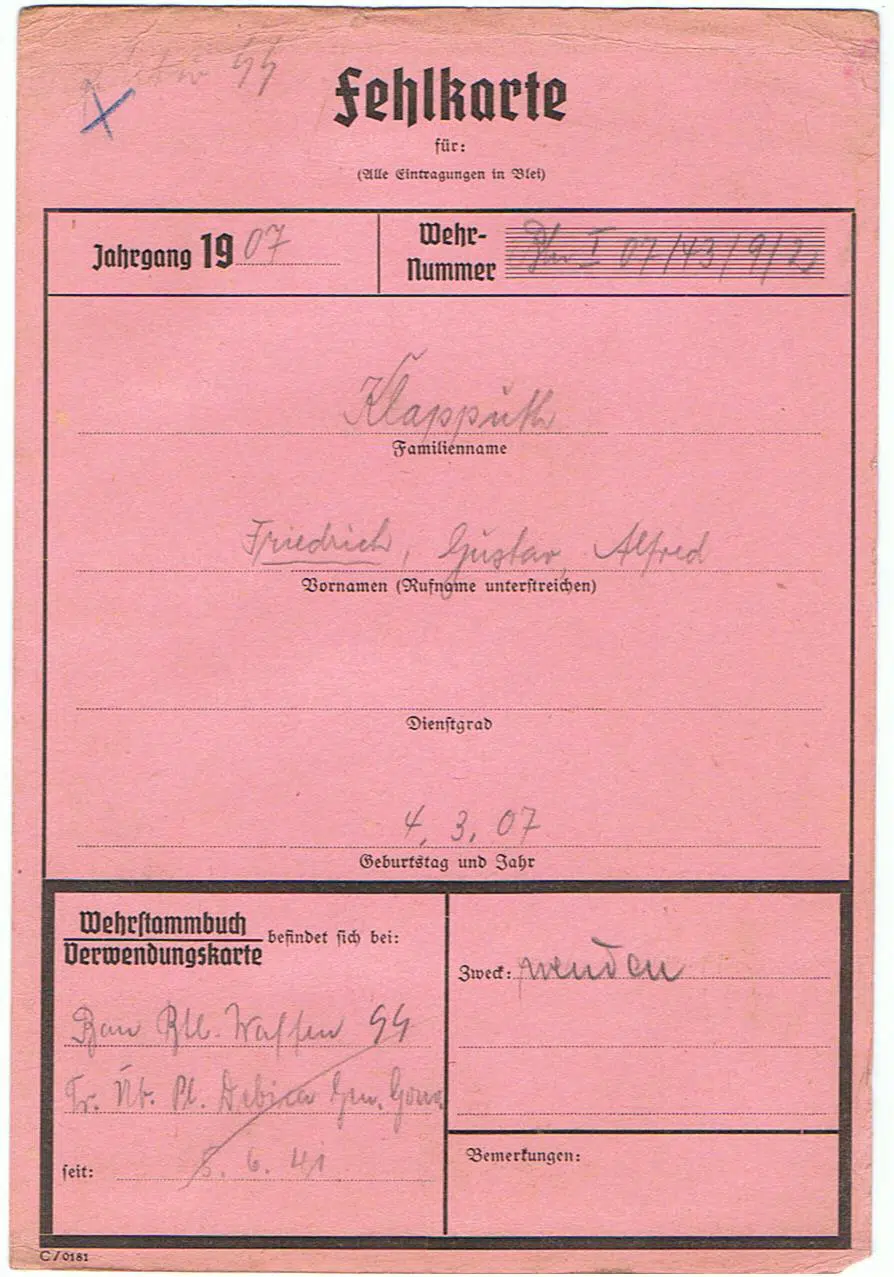 Wehrstammbuch SS-Oberschütze SS-Panzergrenadier-Division Hitler Jugend - Image 16