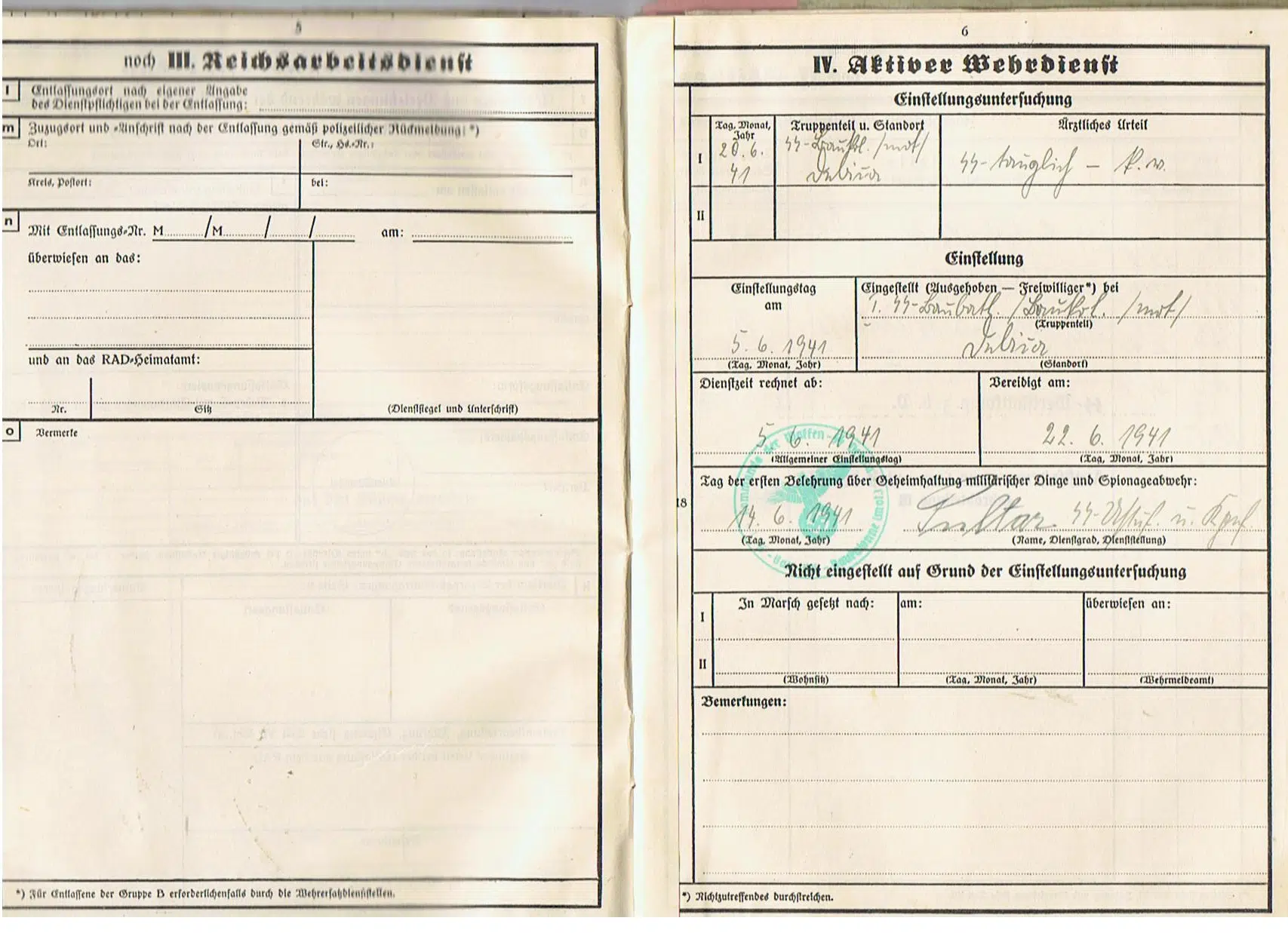 Wehrstammbuch SS-Oberschütze SS-Panzergrenadier-Division Hitler Jugend - Image 5