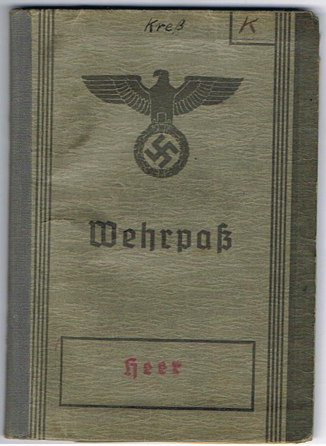 Wehrpass Sonderführer field railway units Yugoslavia Greece Balkan