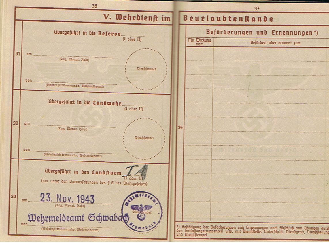 Wehrpass Sonderführer field railway units Yugoslavia Greece Balkan - Image 12