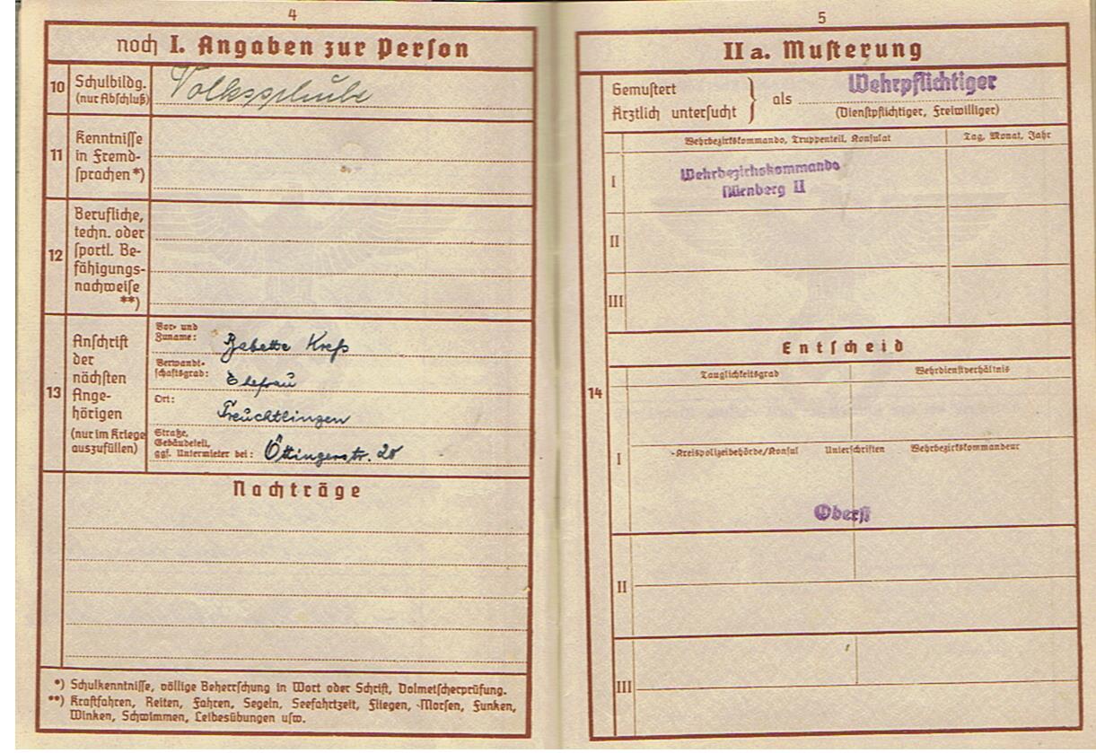 Wehrpass Sonderführer field railway units Yugoslavia Greece Balkan - Image 4