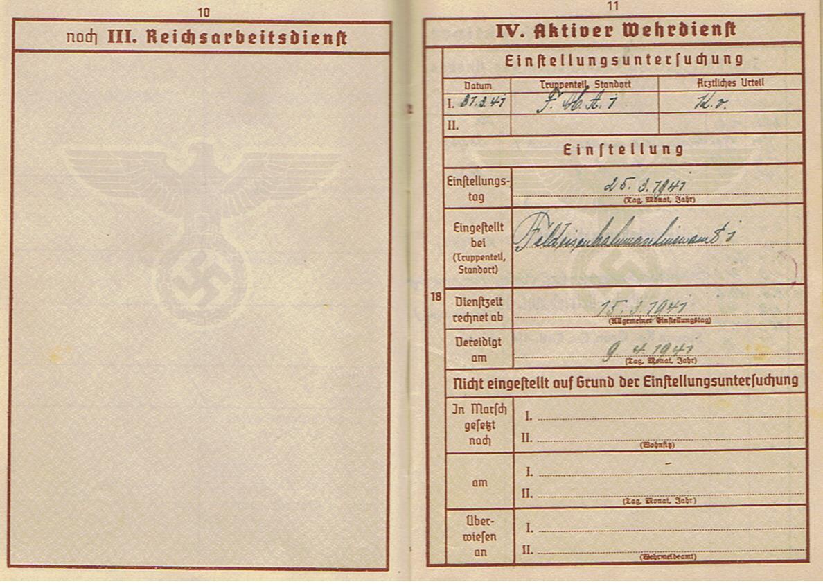 Wehrpass Sonderführer field railway units Yugoslavia Greece Balkan - Image 5