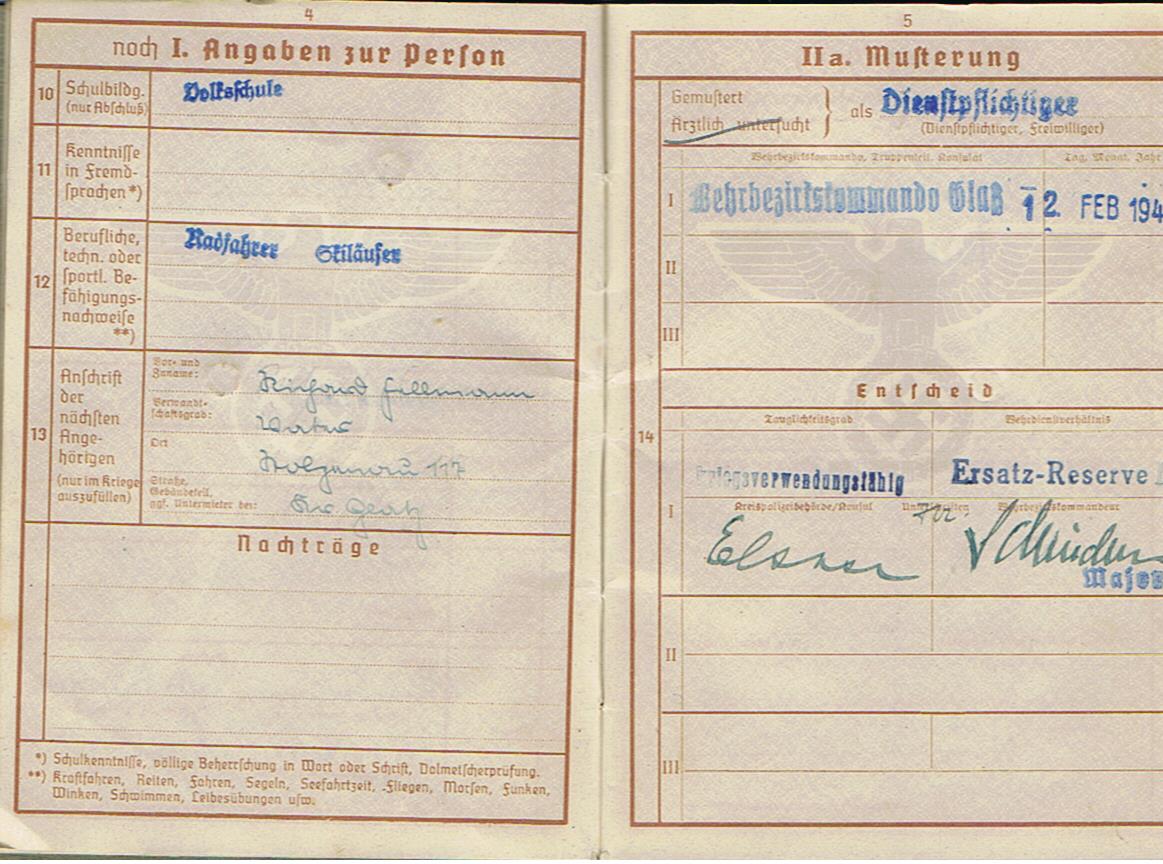 Wehrpass Gefreiter Jäger-Regiment 8.Jäger-Division KIA 1944 Latvia Walk EK2 - Image 4