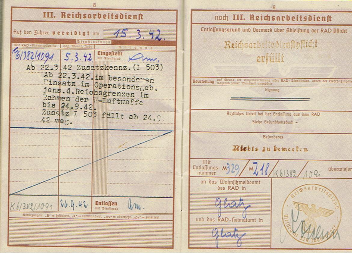 Wehrpass Gefreiter Jäger-Regiment 8.Jäger-Division KIA 1944 Latvia Walk EK2 - Image 5
