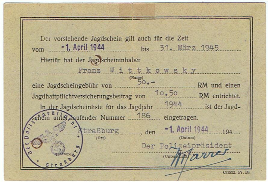 Lot documents Oberstleutnant commander Wehrmeldeamt Aalen 1936-1947 - Image 3