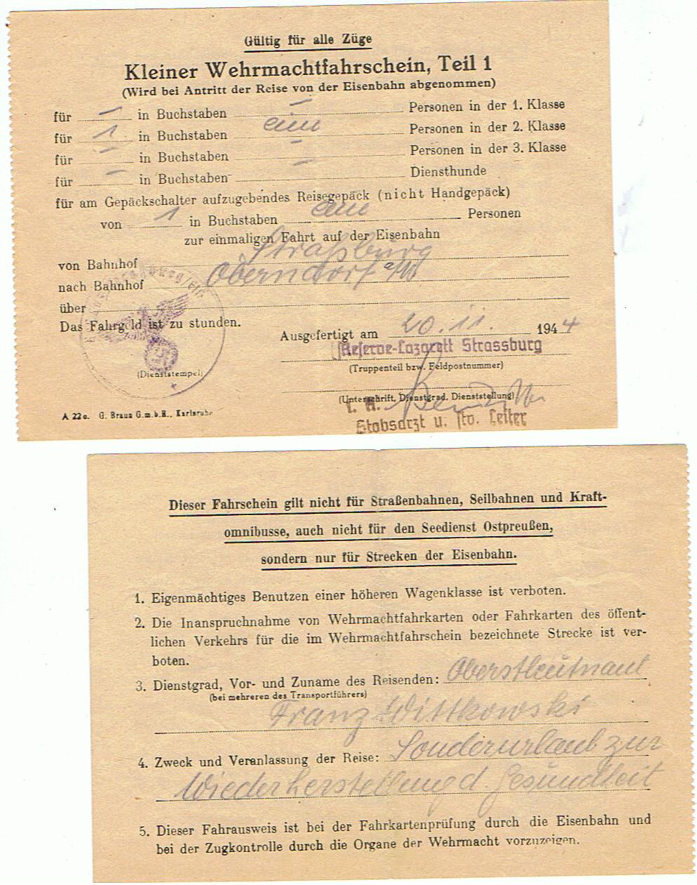 Lot documents Oberstleutnant commander Wehrmeldeamt Aalen 1936-1947 - Image 7