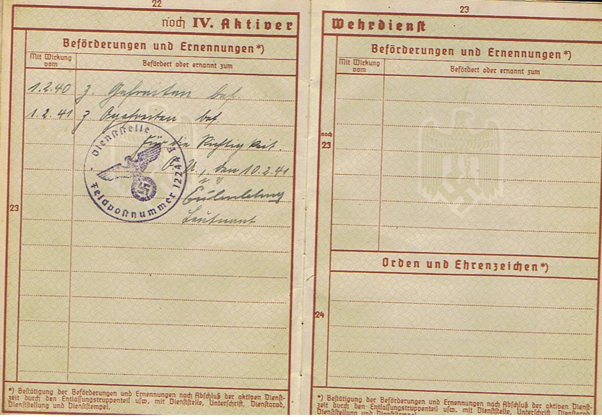Wehrpass group Obegrefreiter 17.Panzer-Division KIA 1942 Russia - Image 12