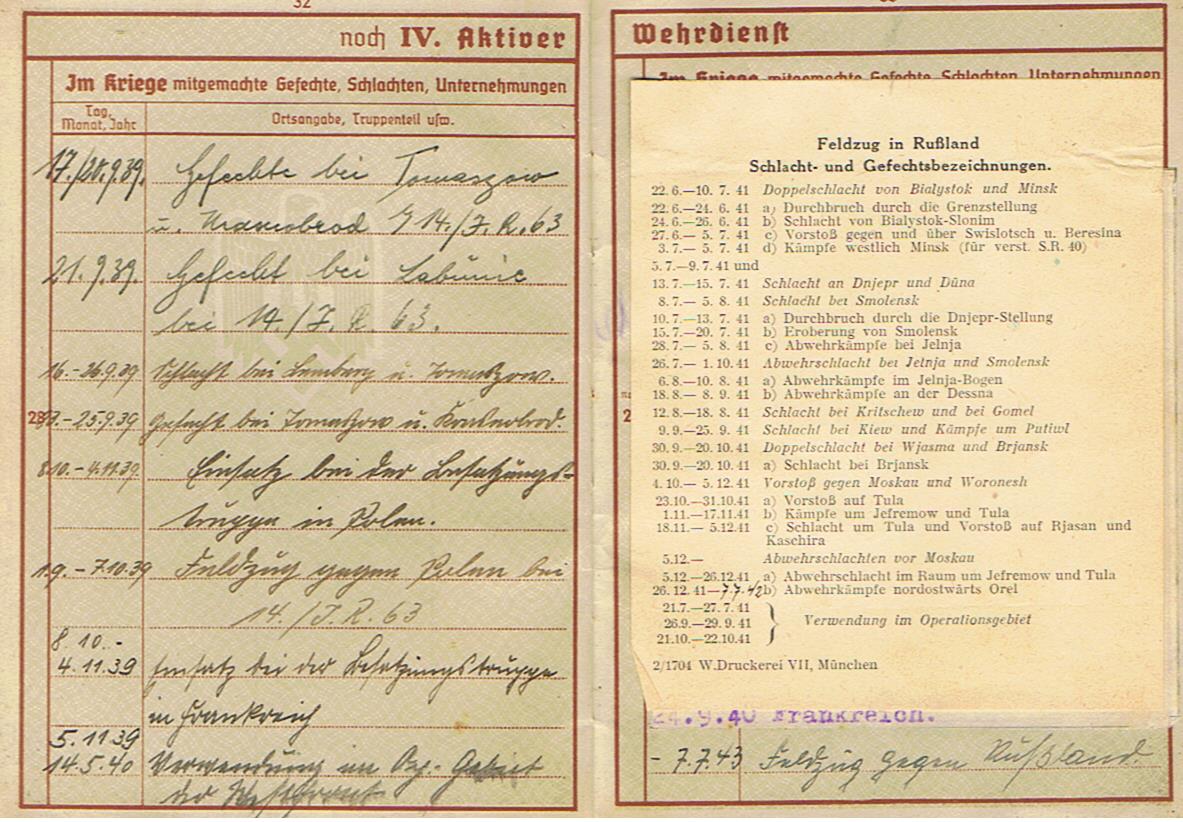 Wehrpass group Obegrefreiter 17.Panzer-Division KIA 1942 Russia - Image 14
