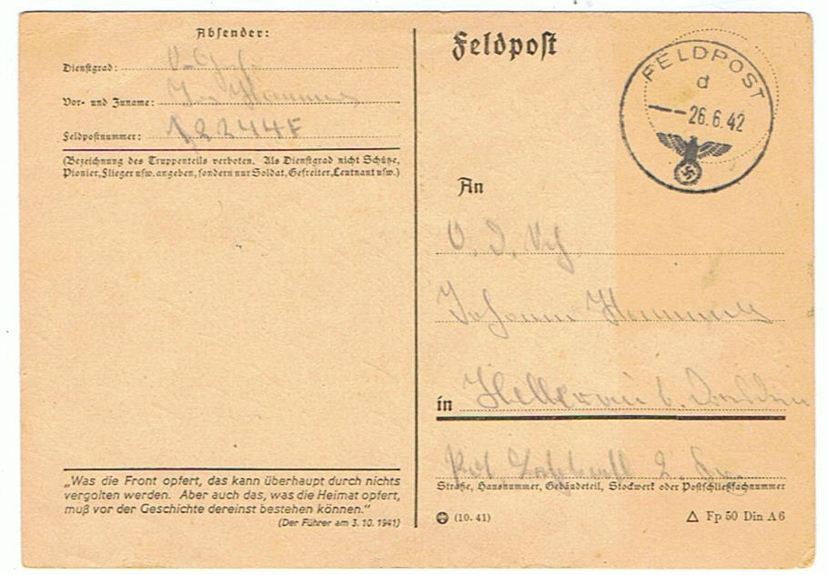Wehrpass group Obegrefreiter 17.Panzer-Division KIA 1942 Russia - Image 4