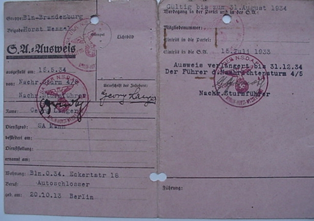 SA grouping Horst Wessel 16 documents - Image 2