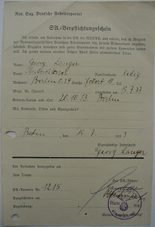 SA grouping Horst Wessel 16 documents - Image 4
