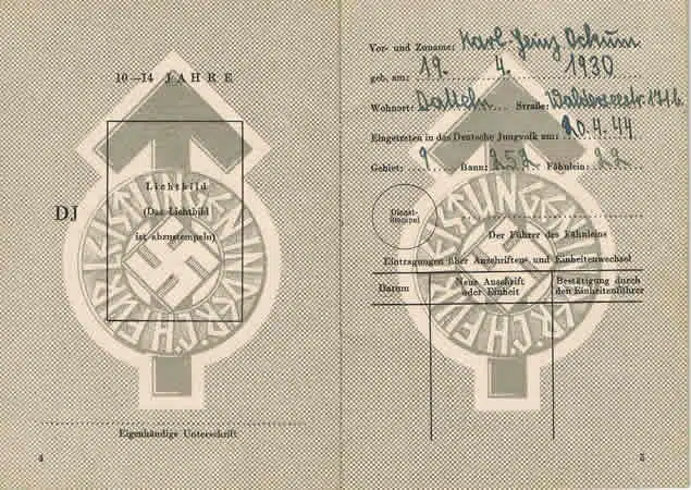 Proficiency books Staatsjugend HJ/DJ member 1941-1944 - Image 4