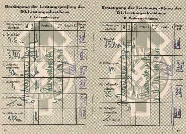 Proficiency books Staatsjugend HJ/DJ member 1941-1944 - Image 6