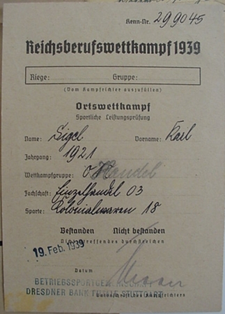 Lot documents HJ trade contest 1939 - Image 2