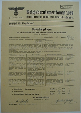 Lot documents HJ trade contest 1939 - Image 4