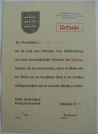 Lot documents HJ trade contest 1939 - Image 5
