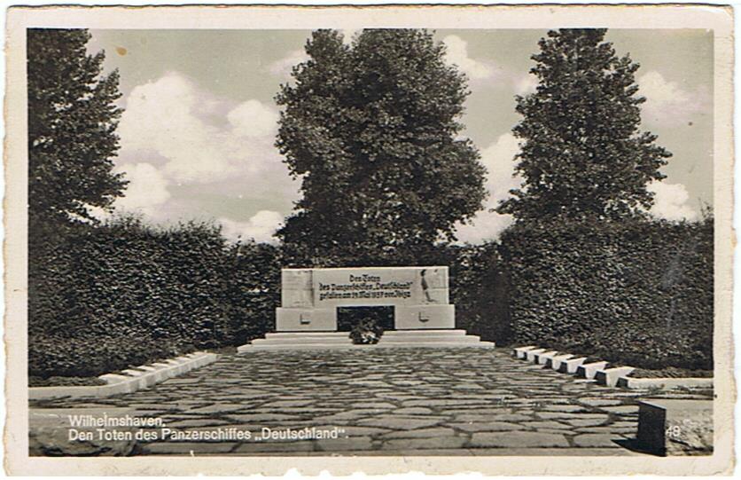 Wilhelmshaven - Den Toten des Panzerschiffes Deutschland