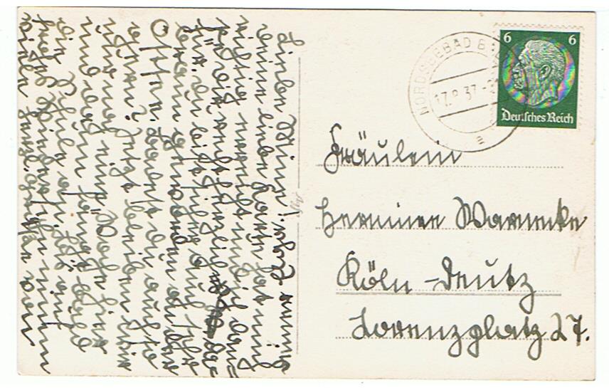 Postcard beach with swastika flags Nordseebad 1937 - Image 2