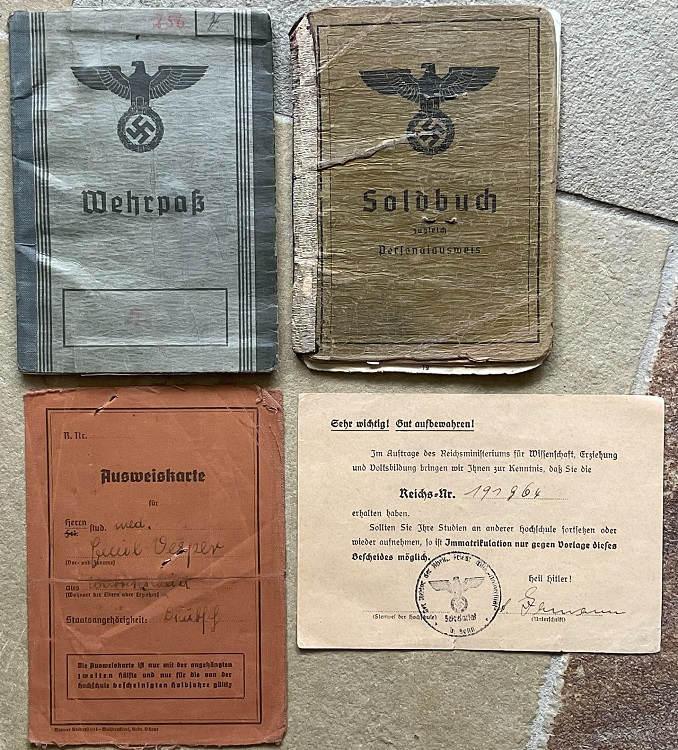 Group Unterarzt doctor 26.Infanterie-Division France military hospitals Germany