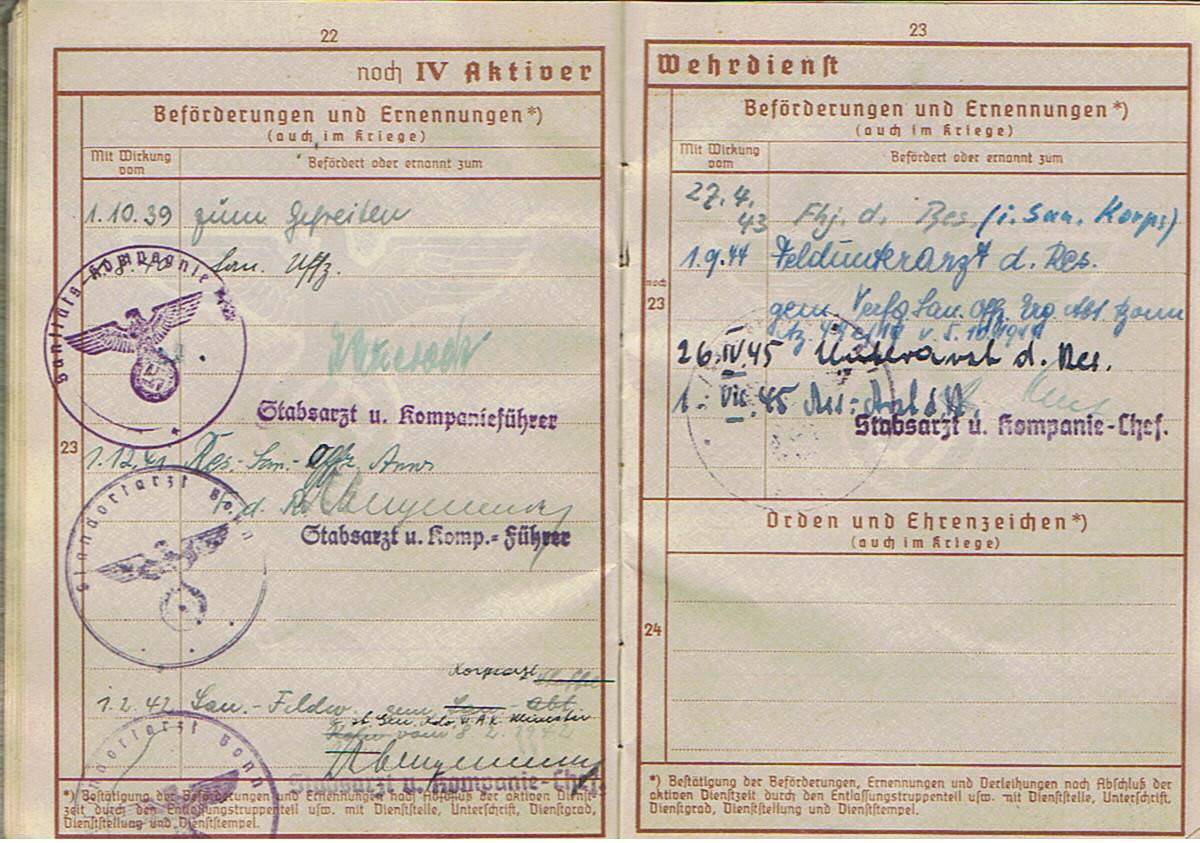 Group Unterarzt doctor 26.Infanterie-Division France military hospitals Germany - Image 15