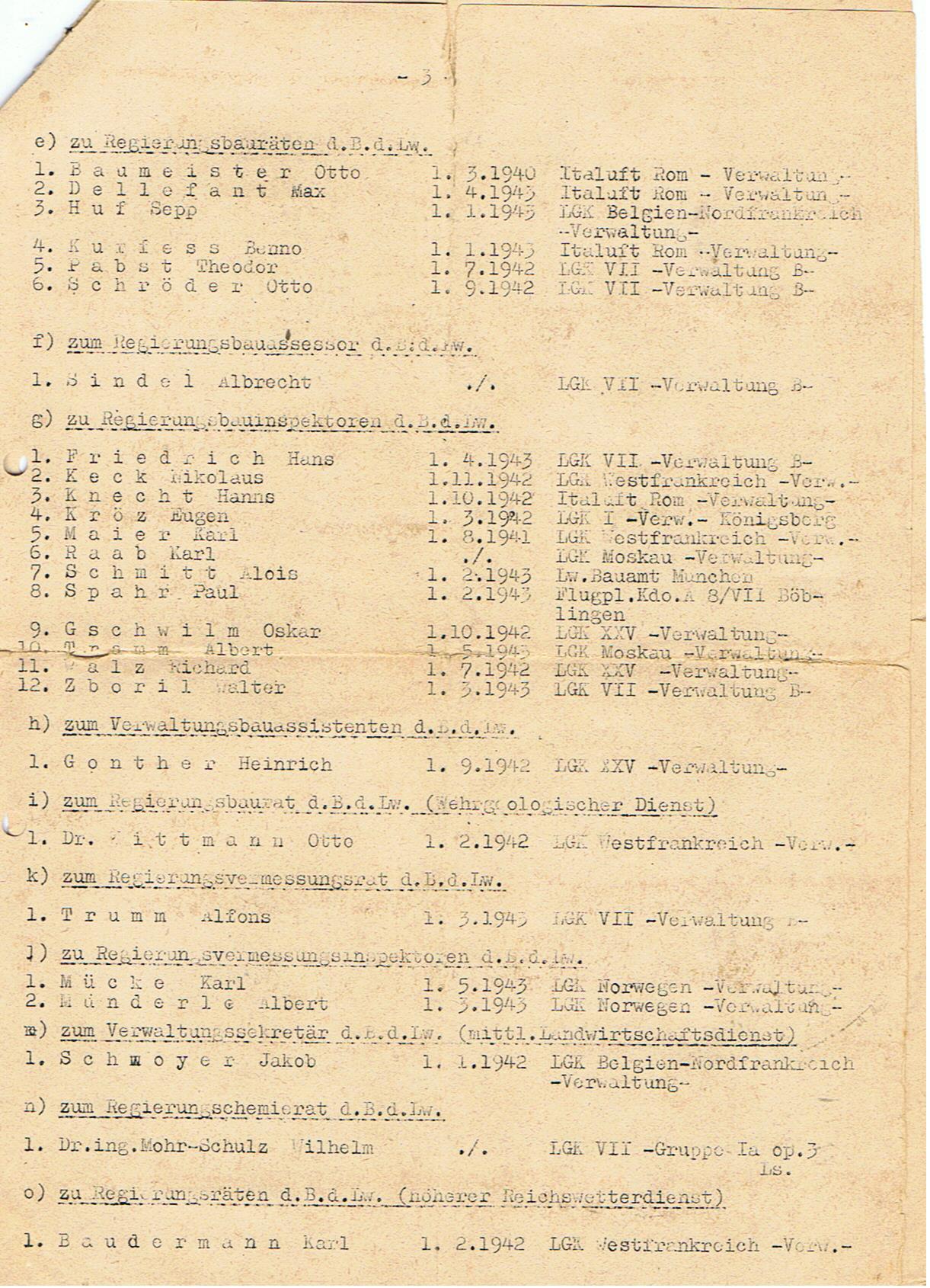 Group Regierungsrat weather station commander Luftwaffe airfields France Germany - Image 14