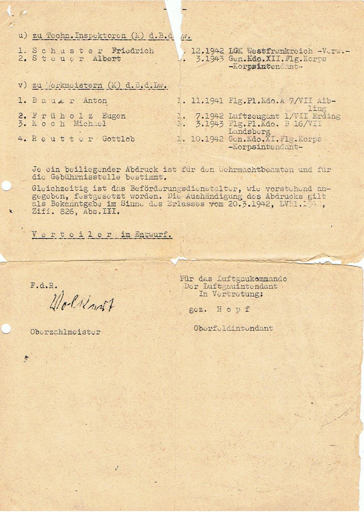 Group Regierungsrat weather station commander Luftwaffe airfields France Germany - Image 16