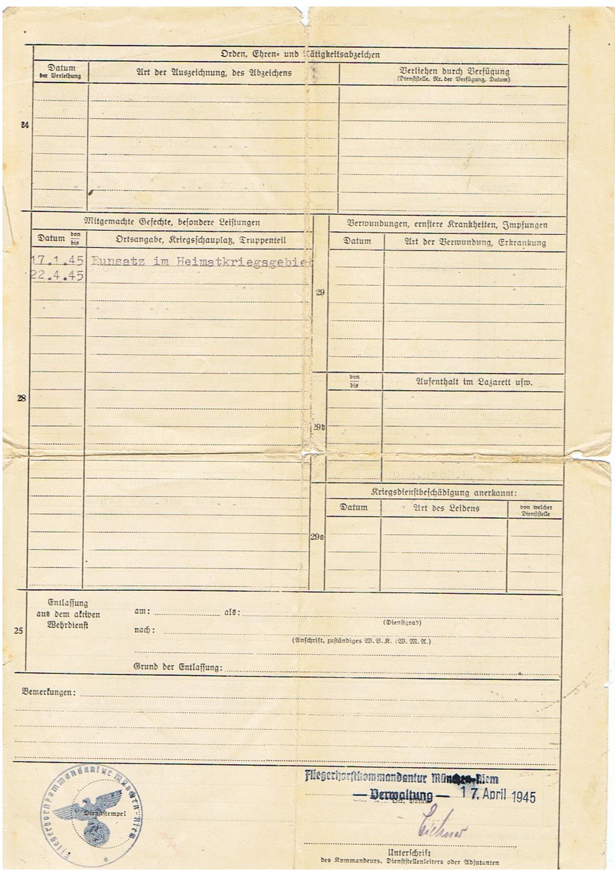 Group Regierungsrat weather station commander Luftwaffe airfields France Germany - Image 21