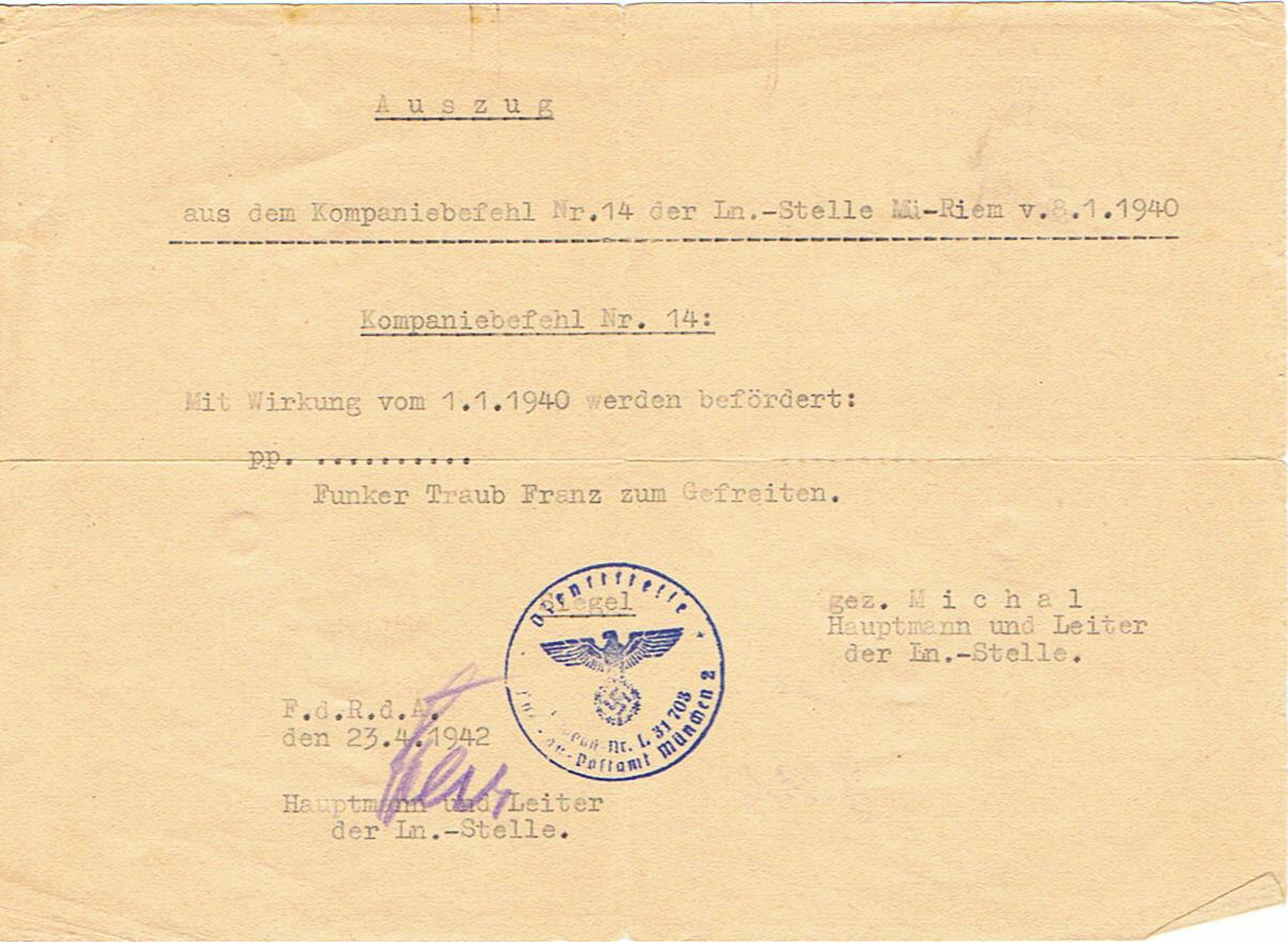 Group Regierungsrat weather station commander Luftwaffe airfields France Germany - Image 25