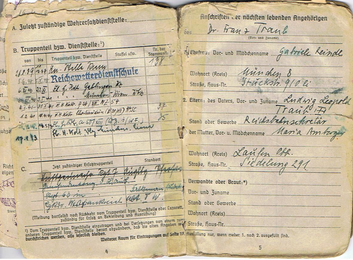 Group Regierungsrat weather station commander Luftwaffe airfields France Germany - Image 30