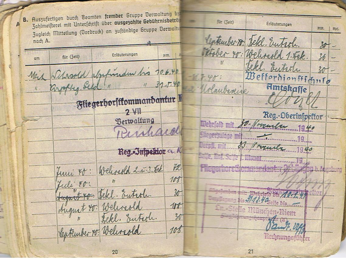 Group Regierungsrat weather station commander Luftwaffe airfields France Germany - Image 36
