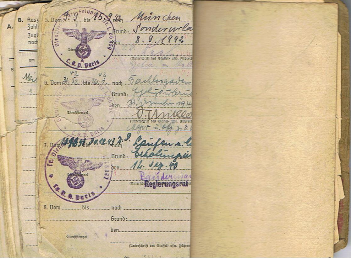 Group Regierungsrat weather station commander Luftwaffe airfields France Germany - Image 38