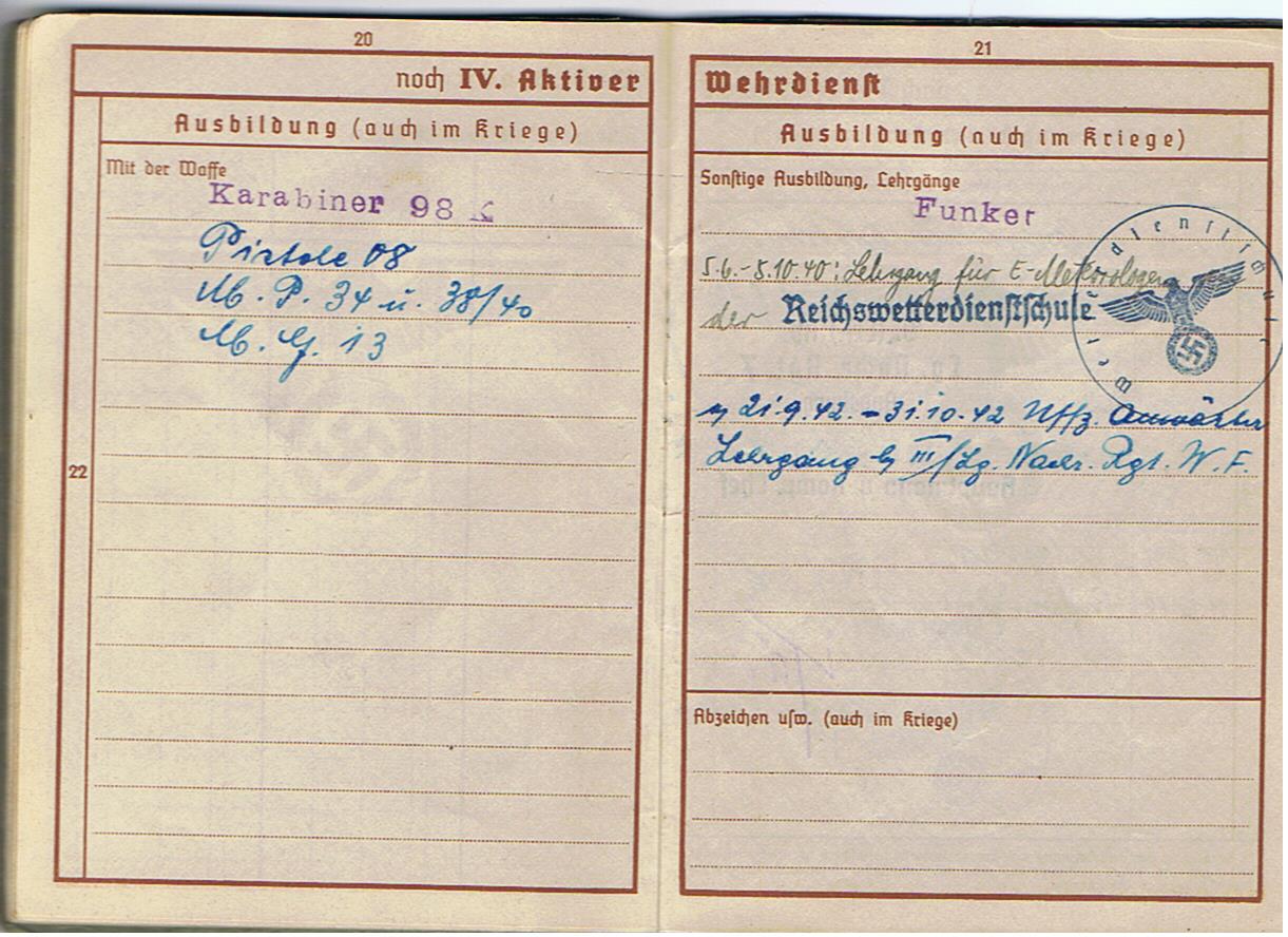 Group Regierungsrat weather station commander Luftwaffe airfields France Germany - Image 8