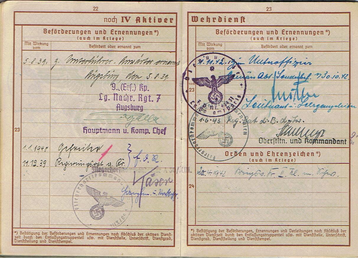Group Regierungsrat weather station commander Luftwaffe airfields France Germany - Image 9