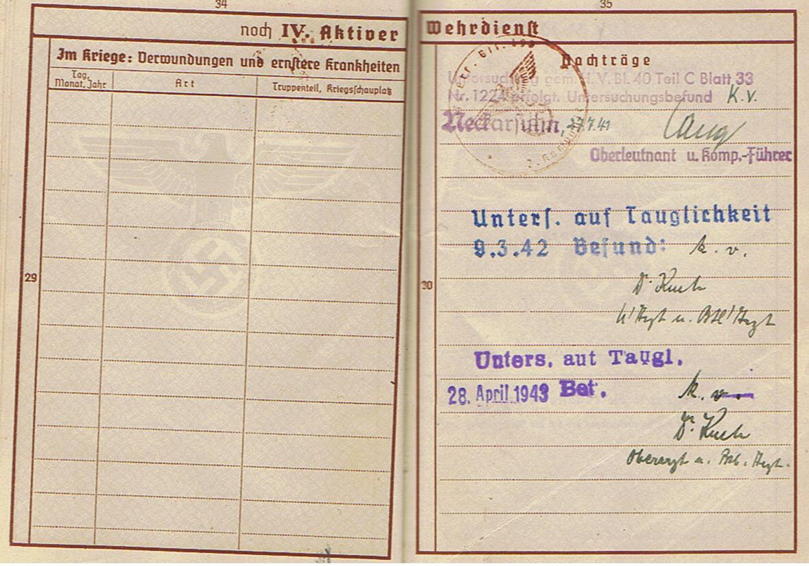 Wehrpass POW guard Landesschützen and fortress unit 280.ID Norway Narvik - Image 11