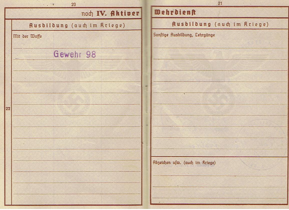 Wehrpass POW guard Landesschützen and fortress unit 280.ID Norway Narvik - Image 8