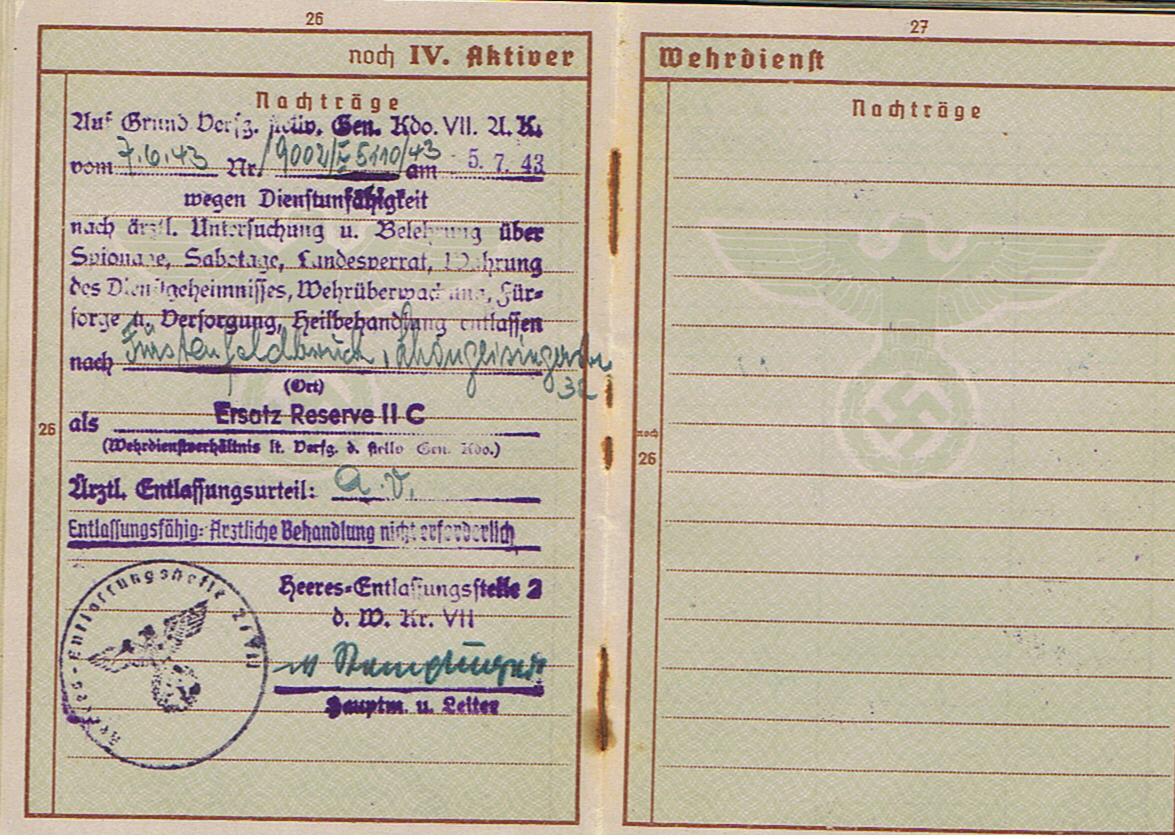Wehrpass NCO Infanterie-Regiment 468 268.Infanterie-Division France Russia - Image 11