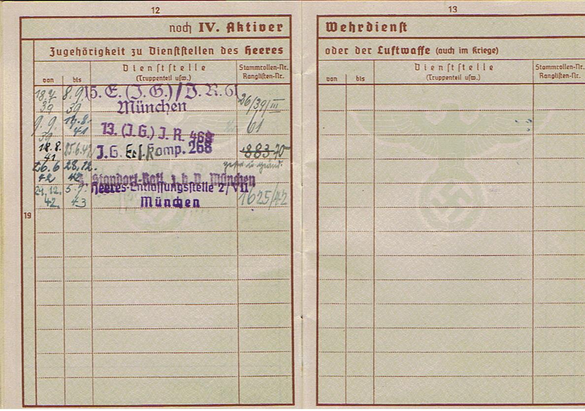 Wehrpass NCO Infanterie-Regiment 468 268.Infanterie-Division France Russia - Image 7