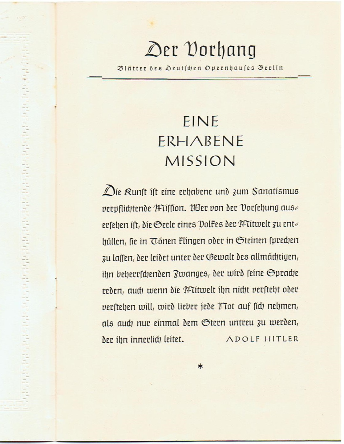 Deutsches Opernhaus Berlin opera program booklet Verdi 1940 - Image 2