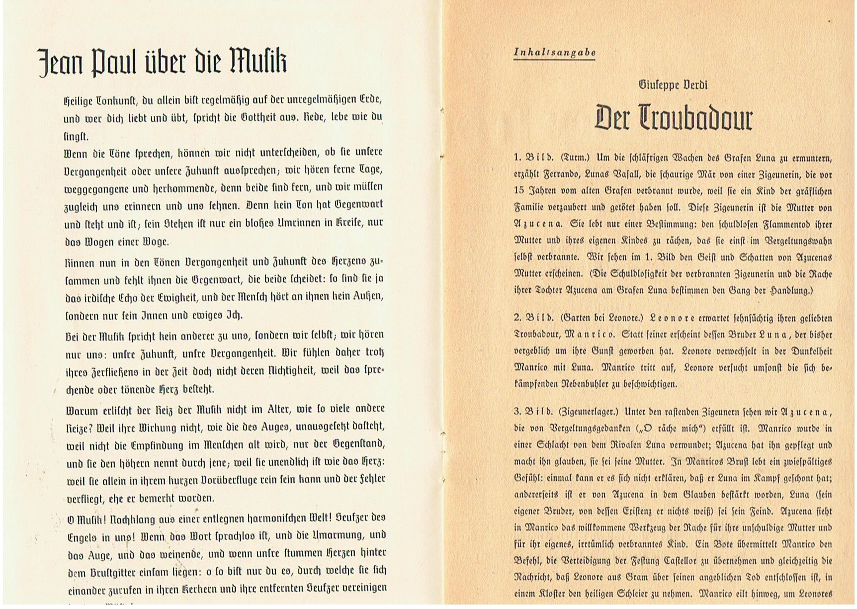 Deutsches Opernhaus Berlin opera program booklet Verdi 1940 - Image 4