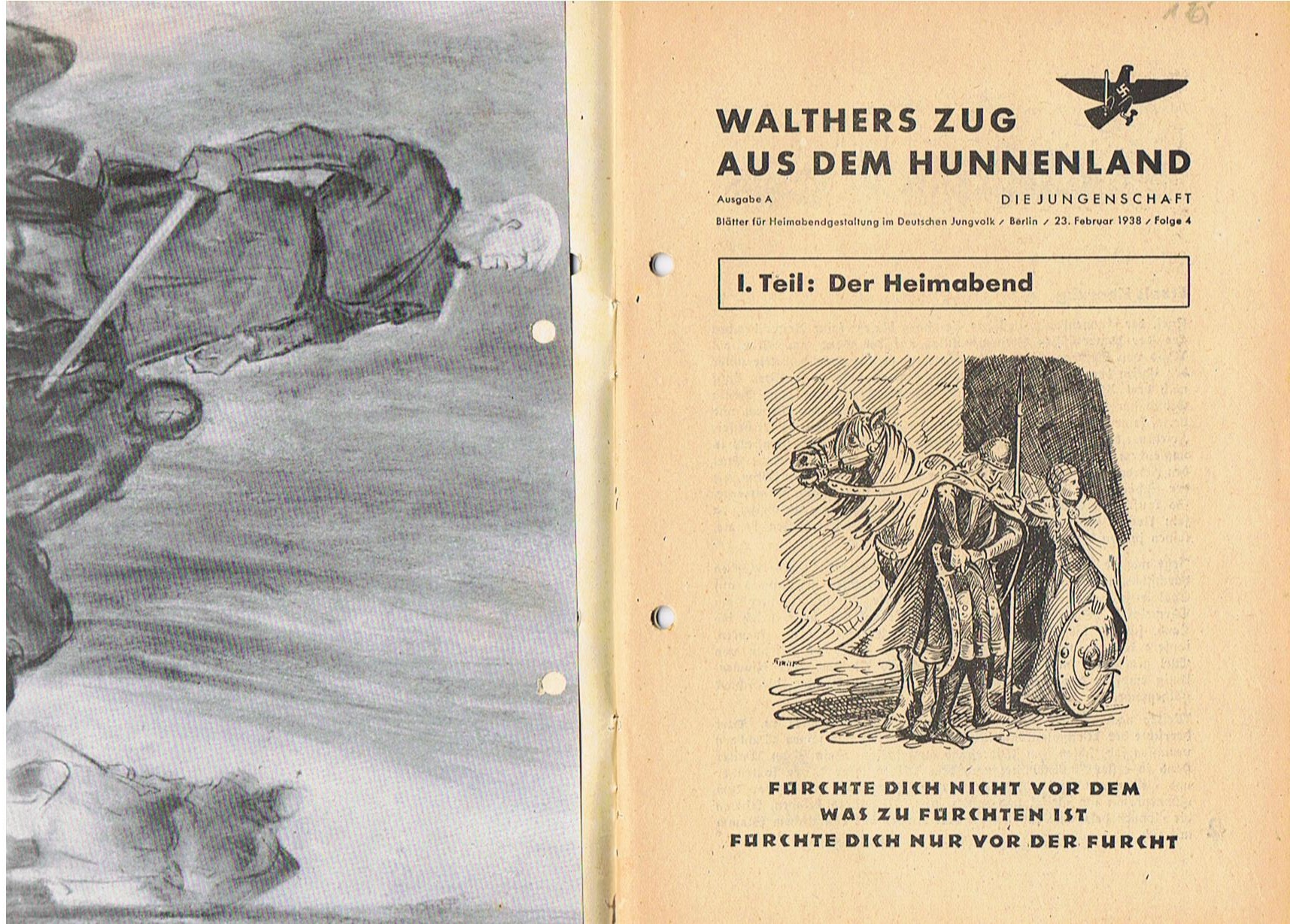 HJ DJ propganda booklet Die Jungenschaft Walthers Zug 1938 - Image 2